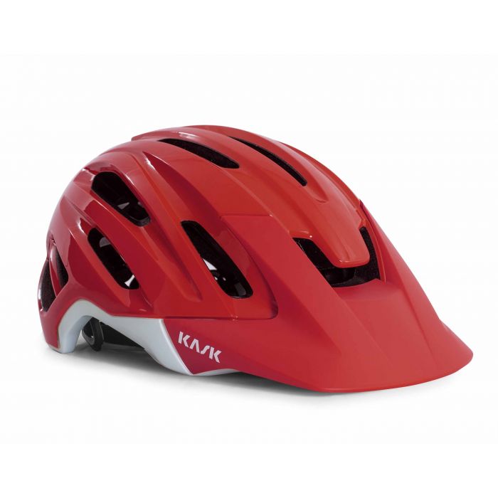 red mountain bike helmet